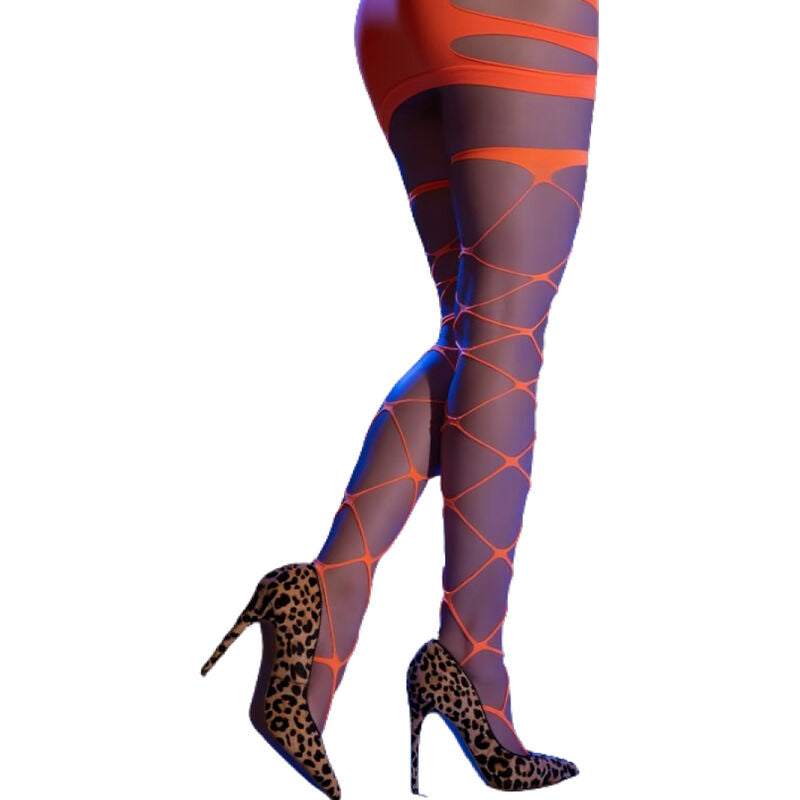 CHILIROSE CR 4706 Cabaret Tights i orange för kvinnor