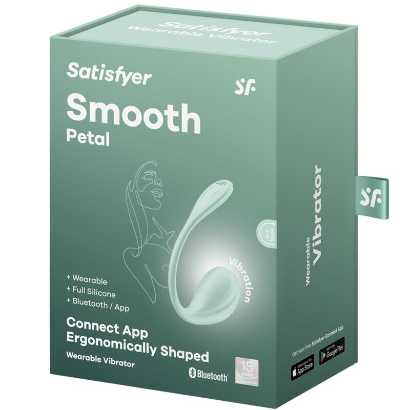 Satisfyer Smooth Petal G-Point Stimulator i vattengrön färg