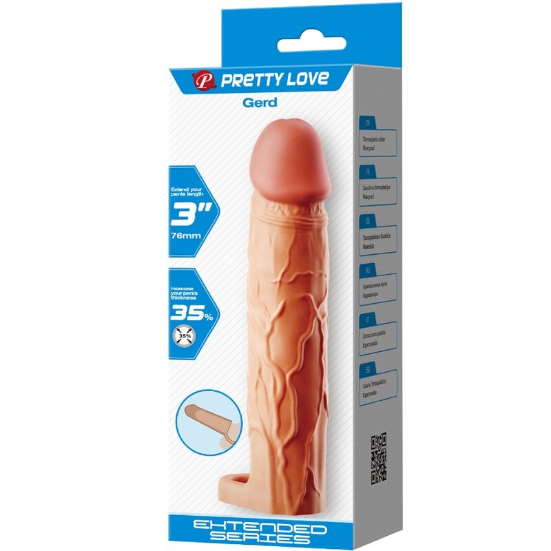 PRETTY LOVE GERD penis extender cover i köttfärg