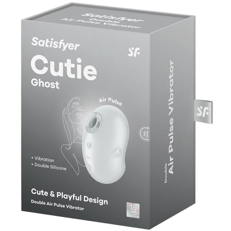 Satisfyer Cutie Ghost liggande vibrator i vit färg