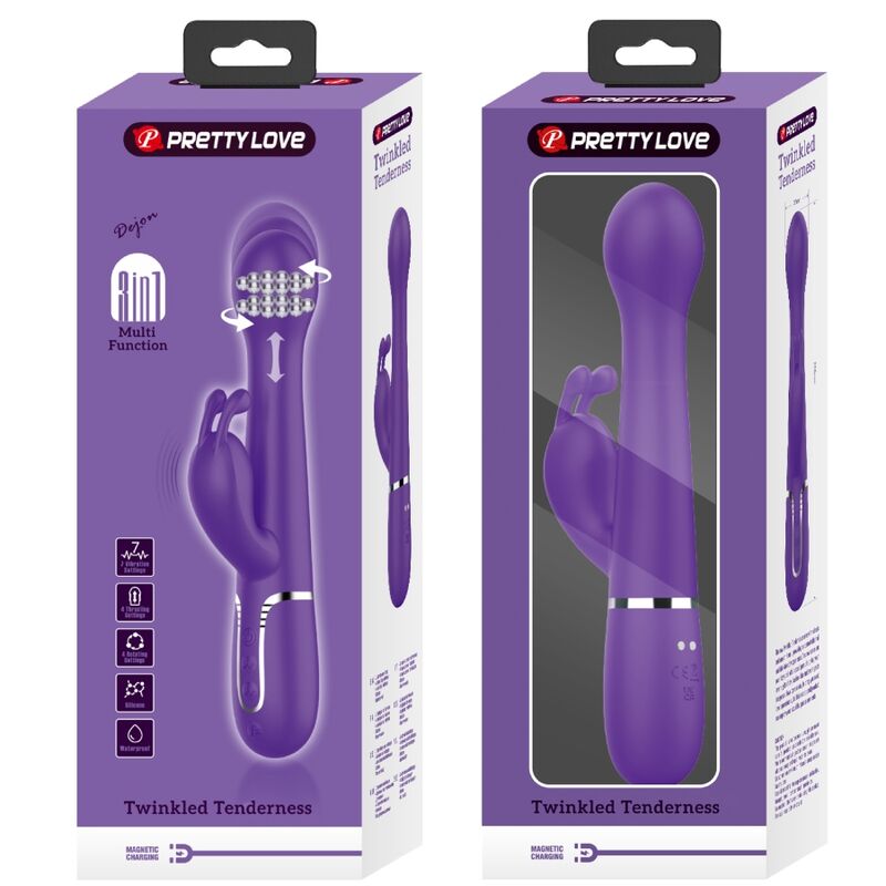 Pretty Love Dejon Rabbit Vibrator 3 i 1 lila