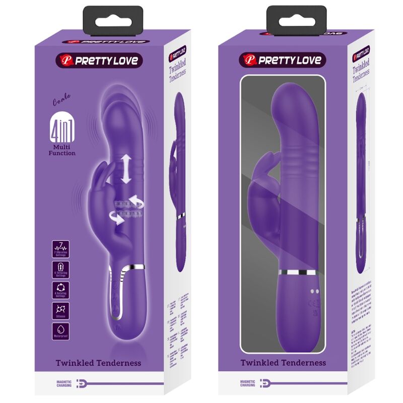 PRETTY LOVE - COALE RABBIT VIBRATOR 4 I 1 LILA