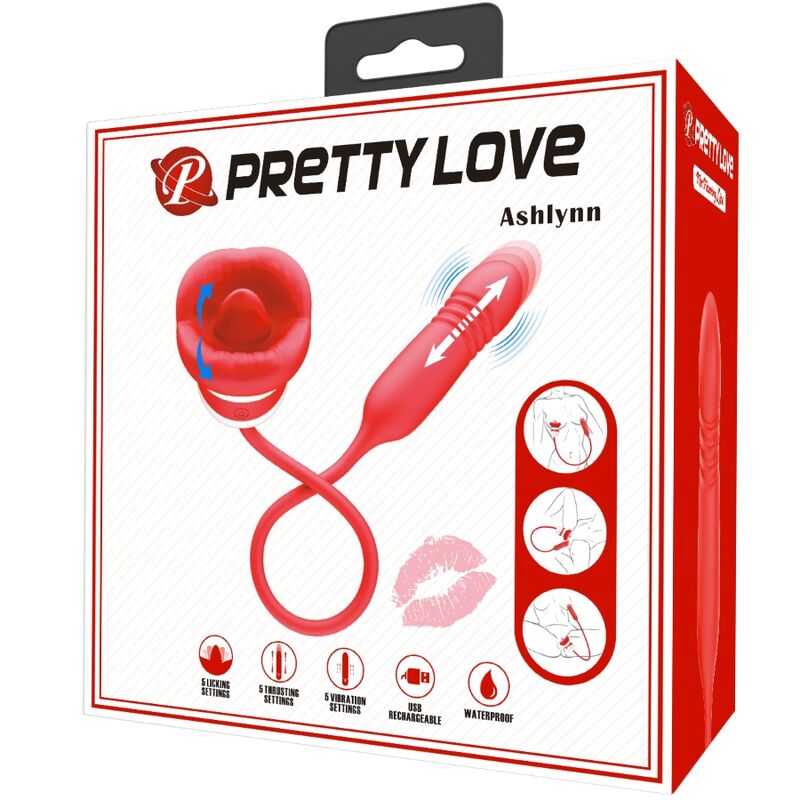 PRETTY LOVE Ashlynn röd mun masturbator