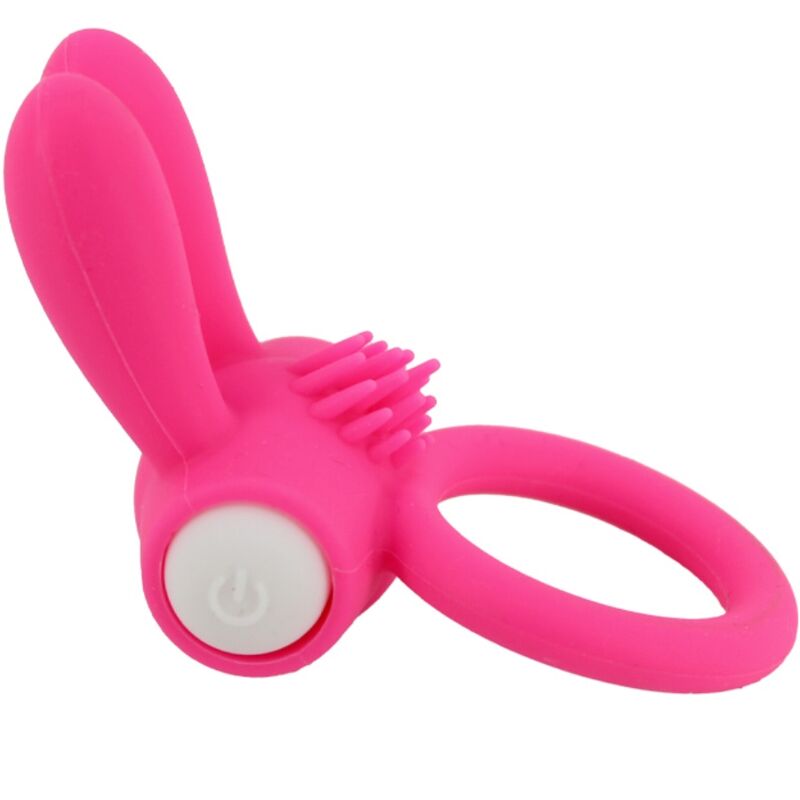 ARMONY Mr Bunny vibratorring i rosa silikon