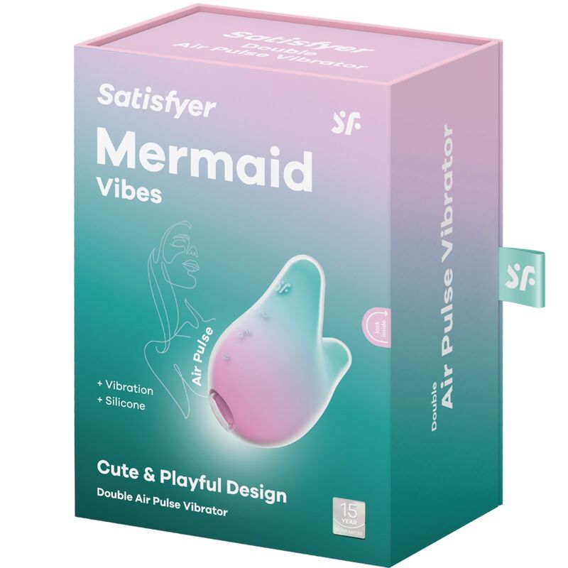 SATISFYER - MERMAID VIBES STIMULATOR & VIBRATOR MINT OCH ROSA