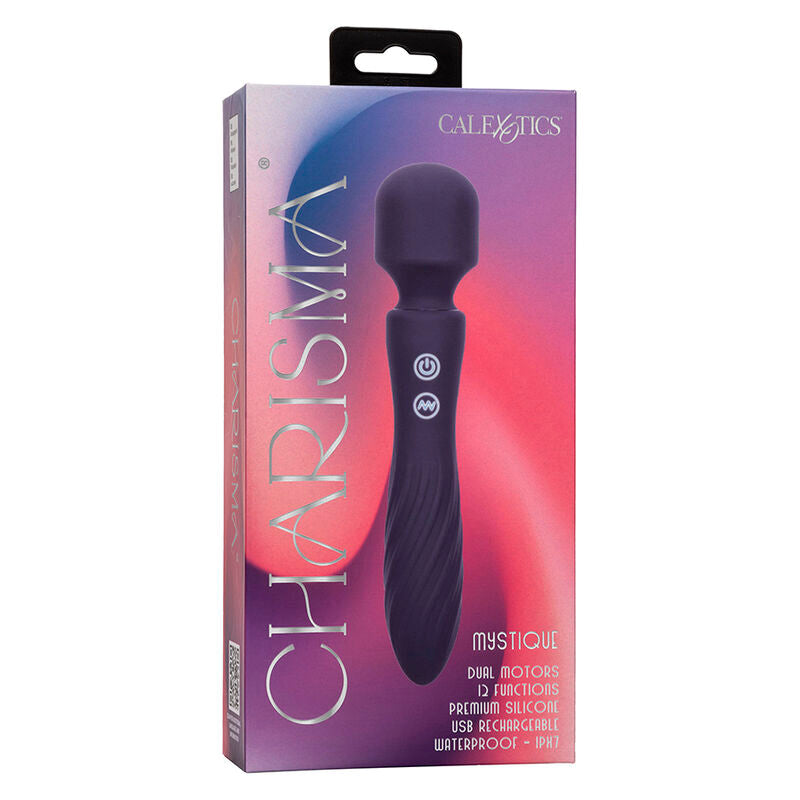 CALEXOTICS - CHARISMA MYSTIQUE MASSAGER DUAL MOTORS 12 FUNKTIONER 20,5 CM X 4,5 CM LILA