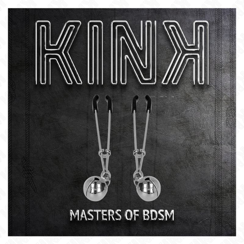 KINK - TUNN KLOCKA NIPPLE CLAMPS SILVER 7 CM