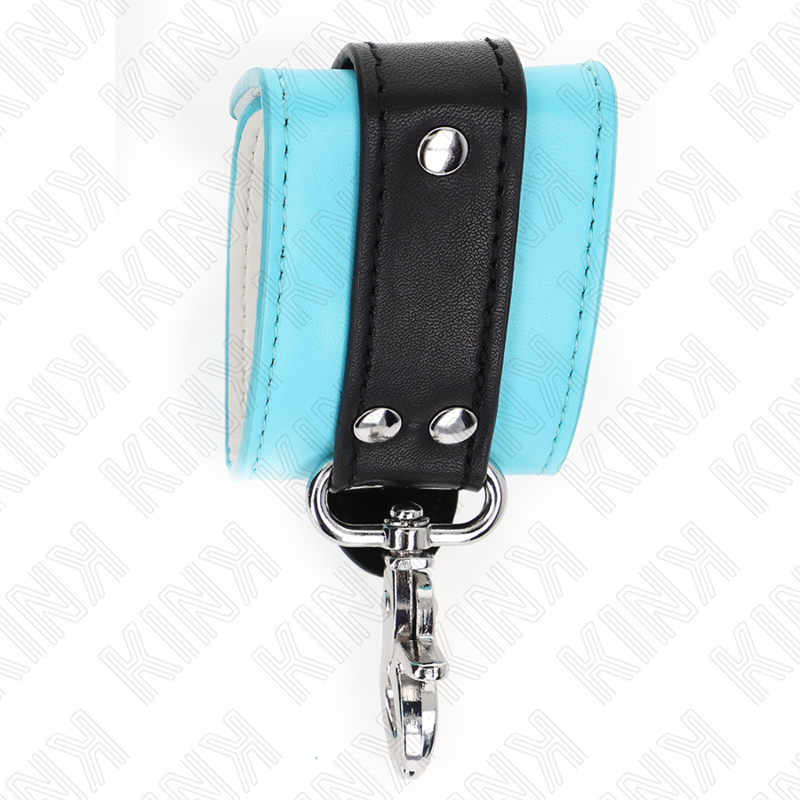 KINK - Premium Låsbara Handledsremmar Svart / Blå Justerbara 21-28 cm x 5,5 cm