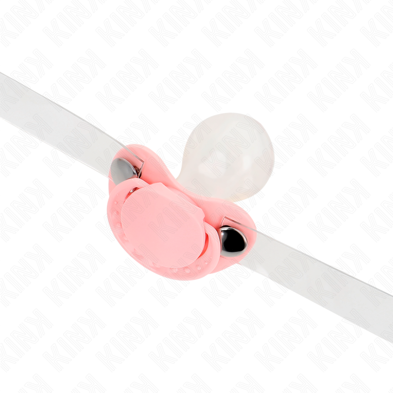 KINK - Rosa Nappformad Gag 5.5 x 4 CM Justerbar 43-60 CM