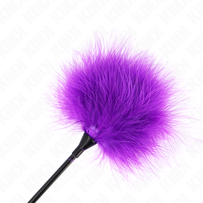 KINK lila kittelfjädrar för bondagekit 27 cm