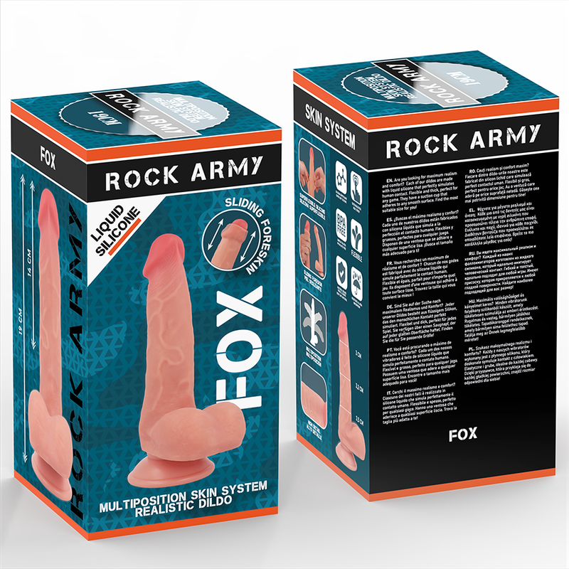ROCKARMY Liquid Silicone Fox dildo 19 cm