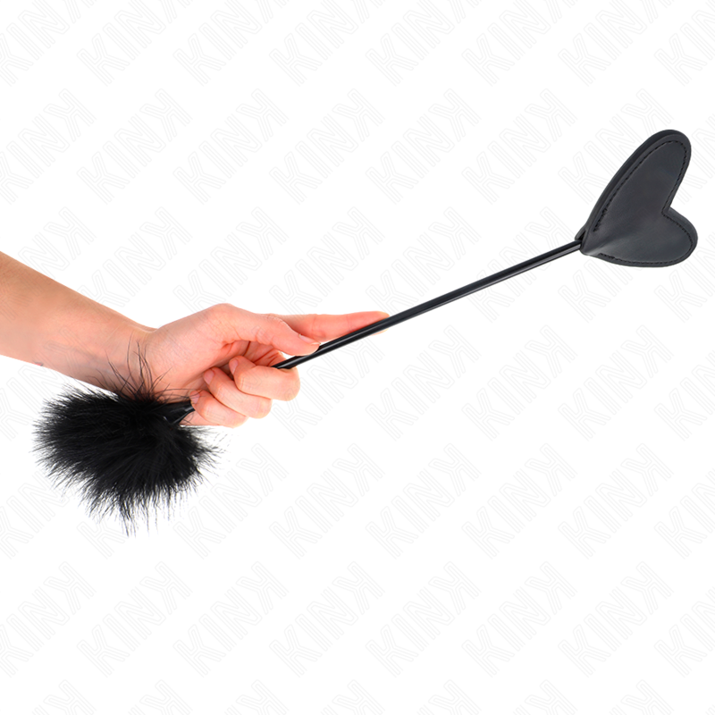 KINK kittlande fjädrar med hjärtpaddel 31 cm