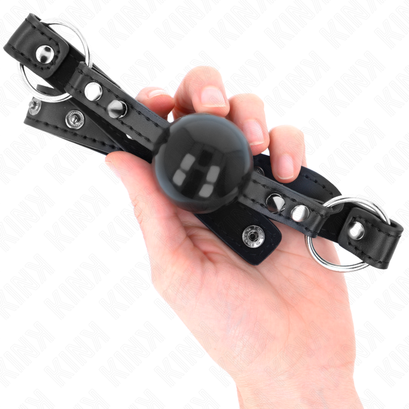 KINK - Ball 4 cm gag med tip rivet och snap lock 65 x 2 cm