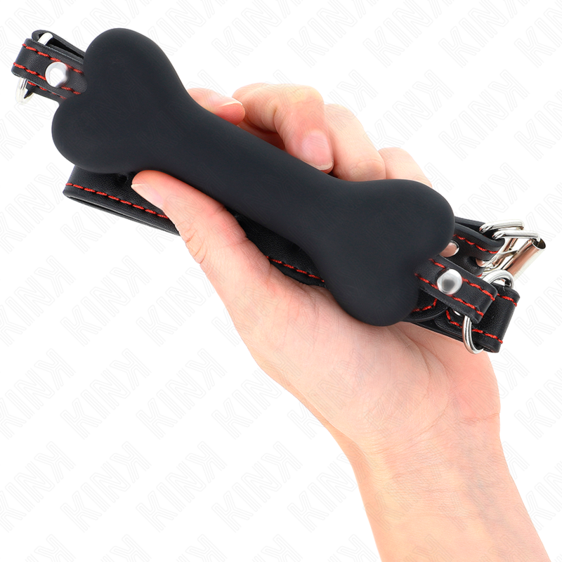 KINK Black Bone Gag 12 cm