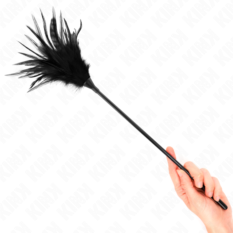KINK flera svarta kittfjädrar 45 cm