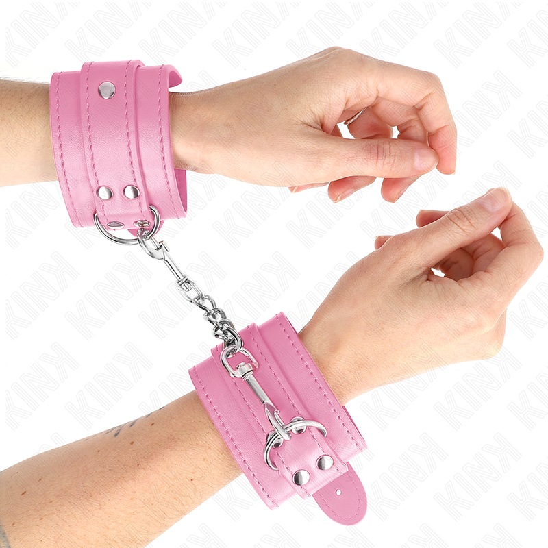 KINK - ENKLA HANDLEDSSPÄRRAR ROSA JUSTERBARA 20-23 CM X 5.5 CM