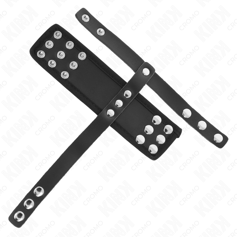 KINK läder penis cage ring med justerbar rem