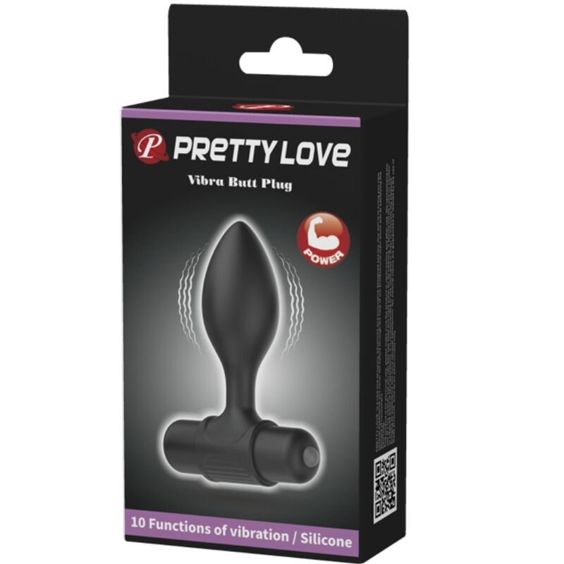 PRETTY LOVE VIBRA BUTT anal plug med 10 vibrationslägen