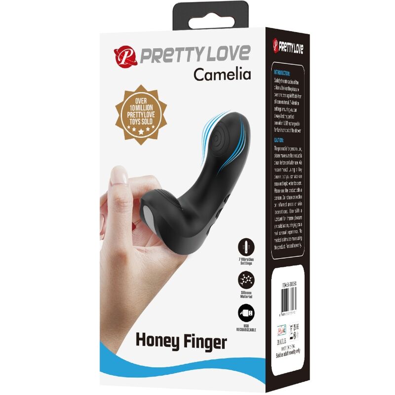 PRETTY LOVE Camelia Finger Vibrator i svart