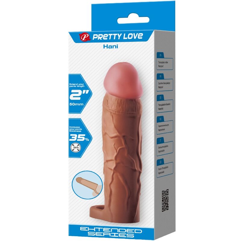 PRETTY LOVE HANI penis sleeve med 5 cm förlängning