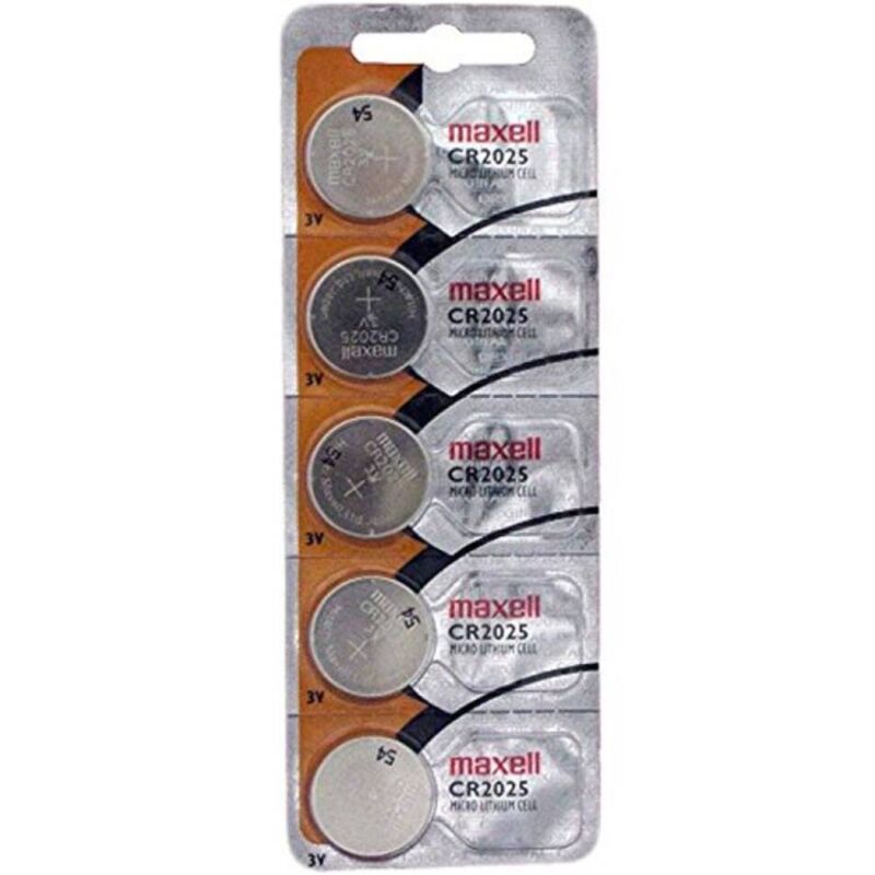 MAXELL CR2025 litiumknappbatteri 3V i blisterförpackning