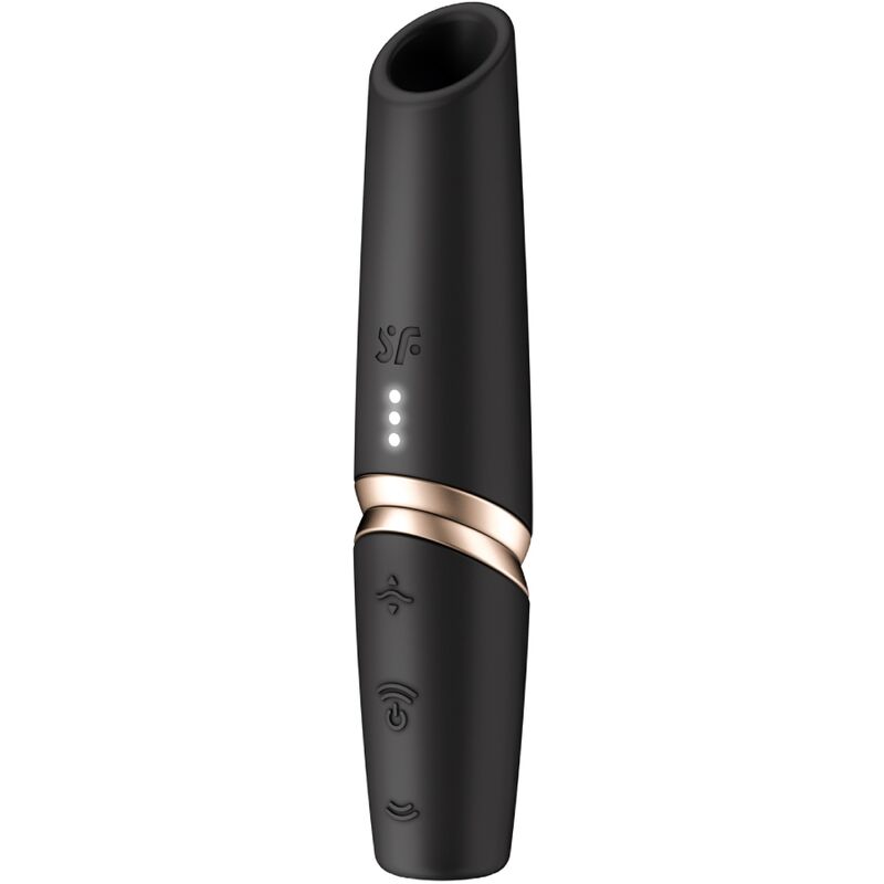 Satisfyer Perfect Kiss Wave klitorisstimulator i svart och guld