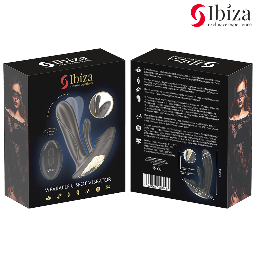 IBIZA - Bärbar vibrator med G-punkt och klitorisstimulering