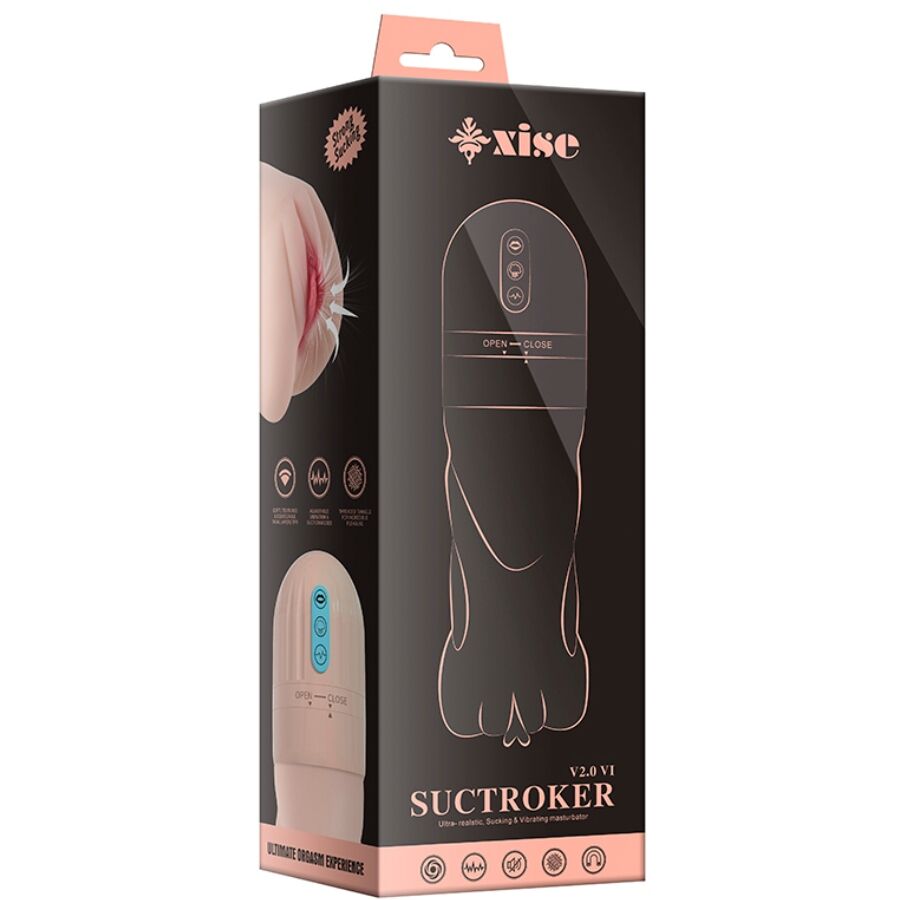 XISE SuckTrocker vaginaformad masturbator med vibration