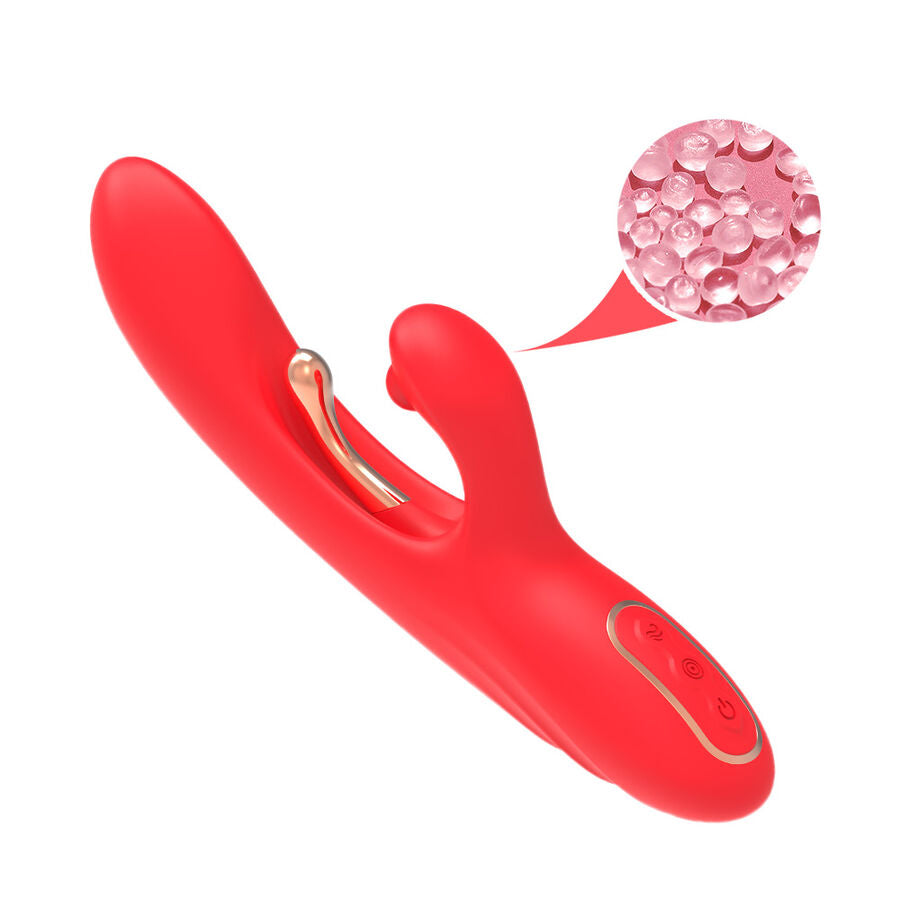 ARMONY G-Punkt och Klitorisstimulator Vibrator med Oscillerande Tungspets Röd