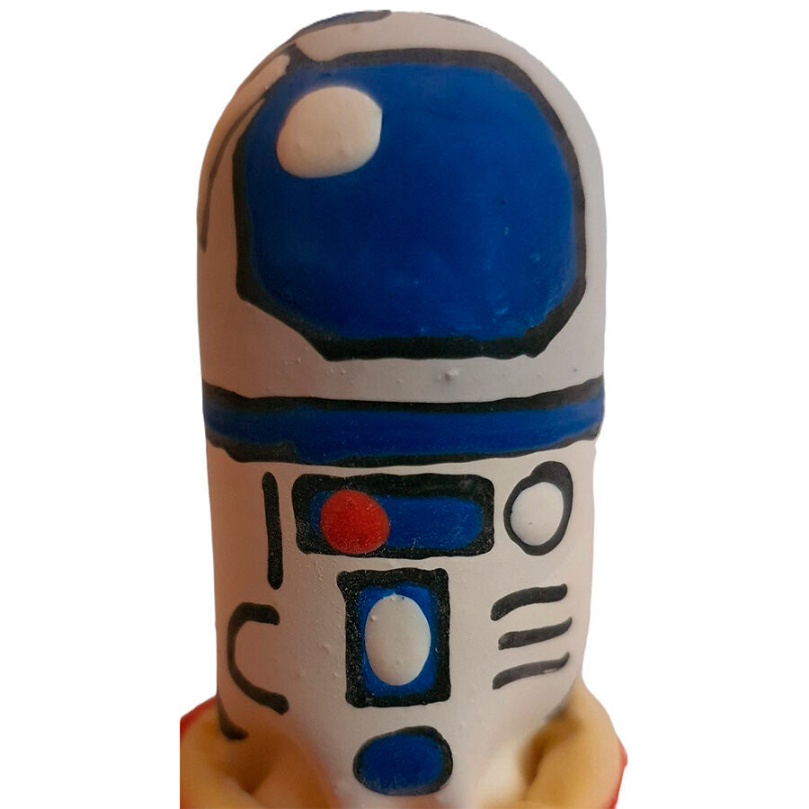 Handmålade novitetskondomer med robotmotiv
