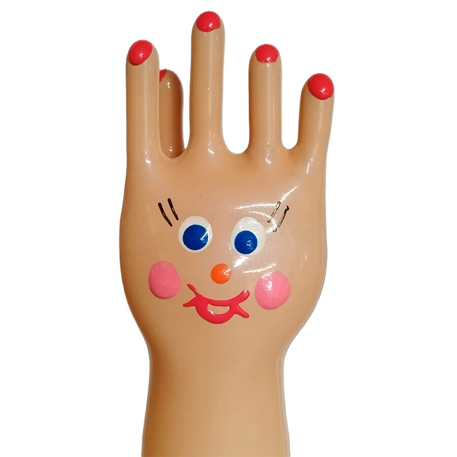 Handmålade novelty kondomer Big Happy Hand XL