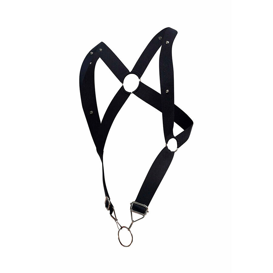 MOB DNGEON BLACK CROSS BACK HARNESS i svart