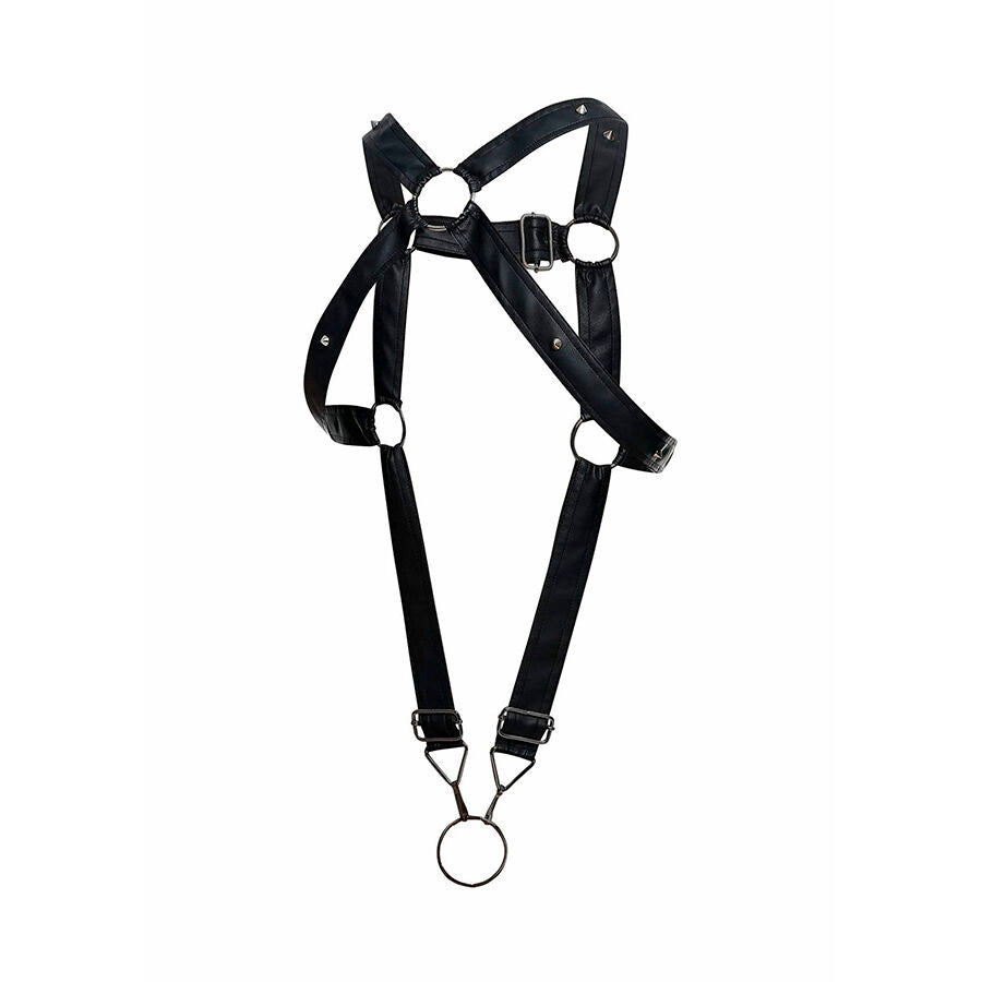 MOB DNGEON Black Crossed Penis Harness i en storlek