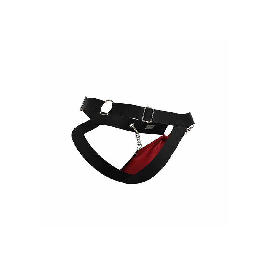 MOB - DNGEON RÖD JOCKSTRAP MED KEDJOR EN STORLEK