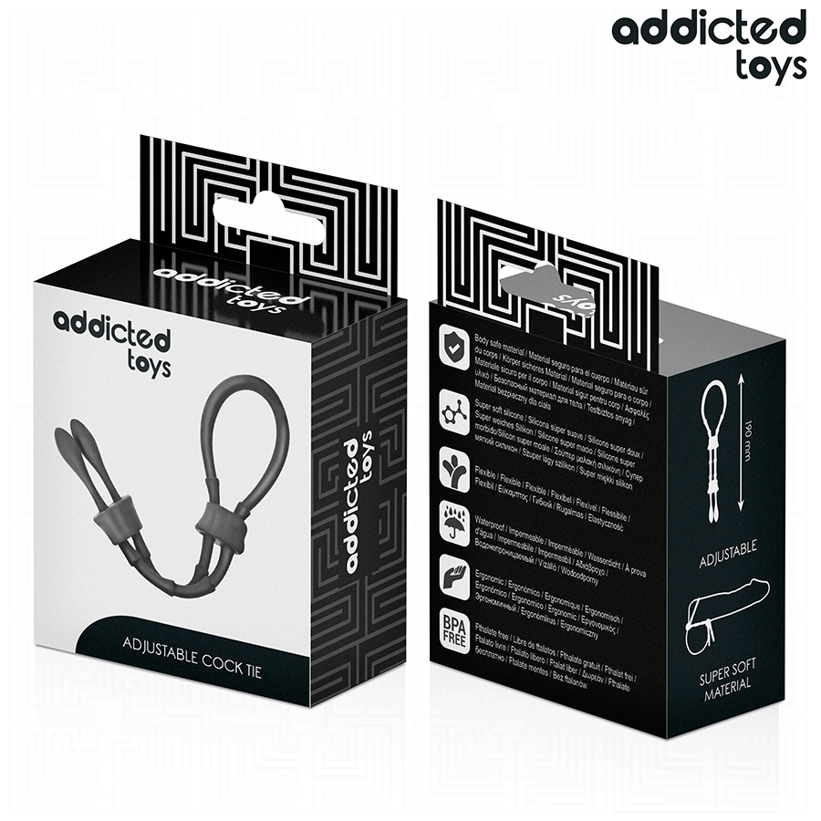 Justerbar silikonrep för penis från Addicted Toys
