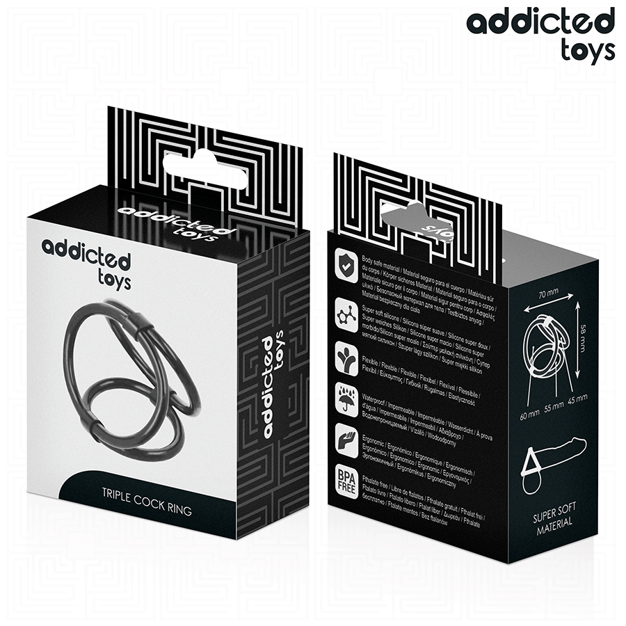 Addicted Toys Triple Penis Ring