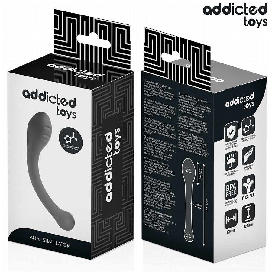 Analstimulator i silikon 18 cm från Addicted Toys