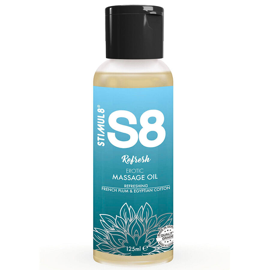 STIMUL8 S8 Refresh Cotton Massage Oil 125 ml
