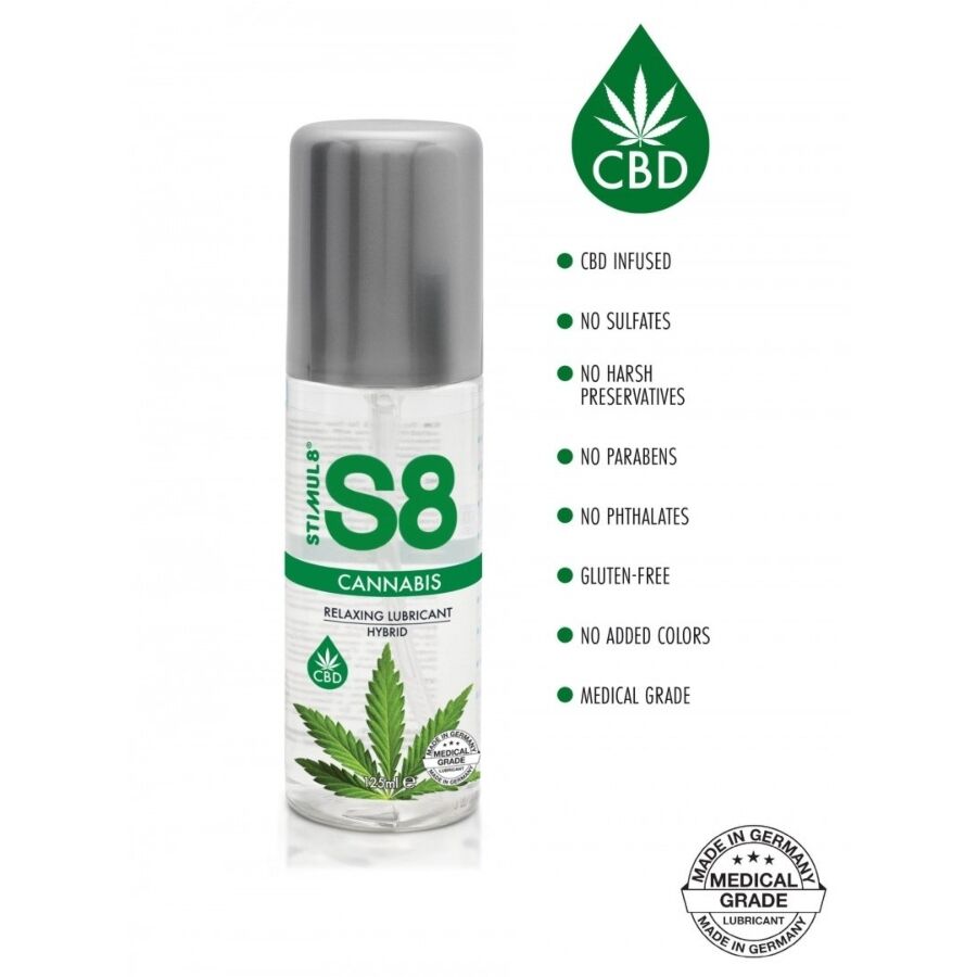 STIMUL8 S8 Cannabis Hybrid Glidmedel 125 ml