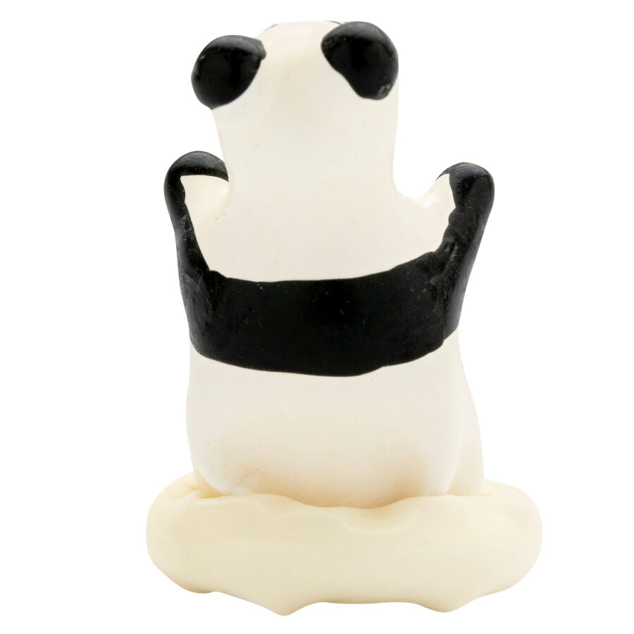 Handmålade kondomer med panda motiv