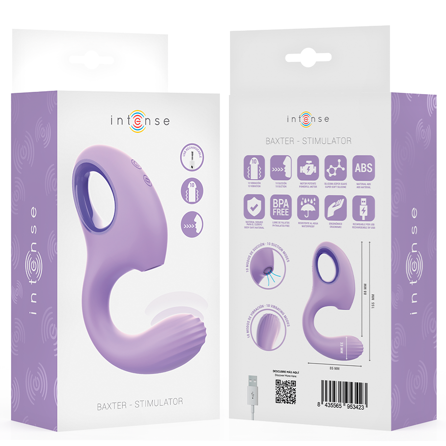 INTENSE BAXTER vibrator och stimulator i violett