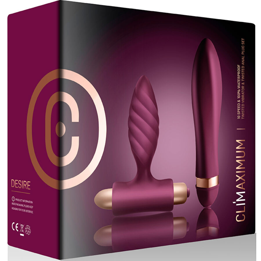 Climaximum Desire Kit med vibrator och analplugg