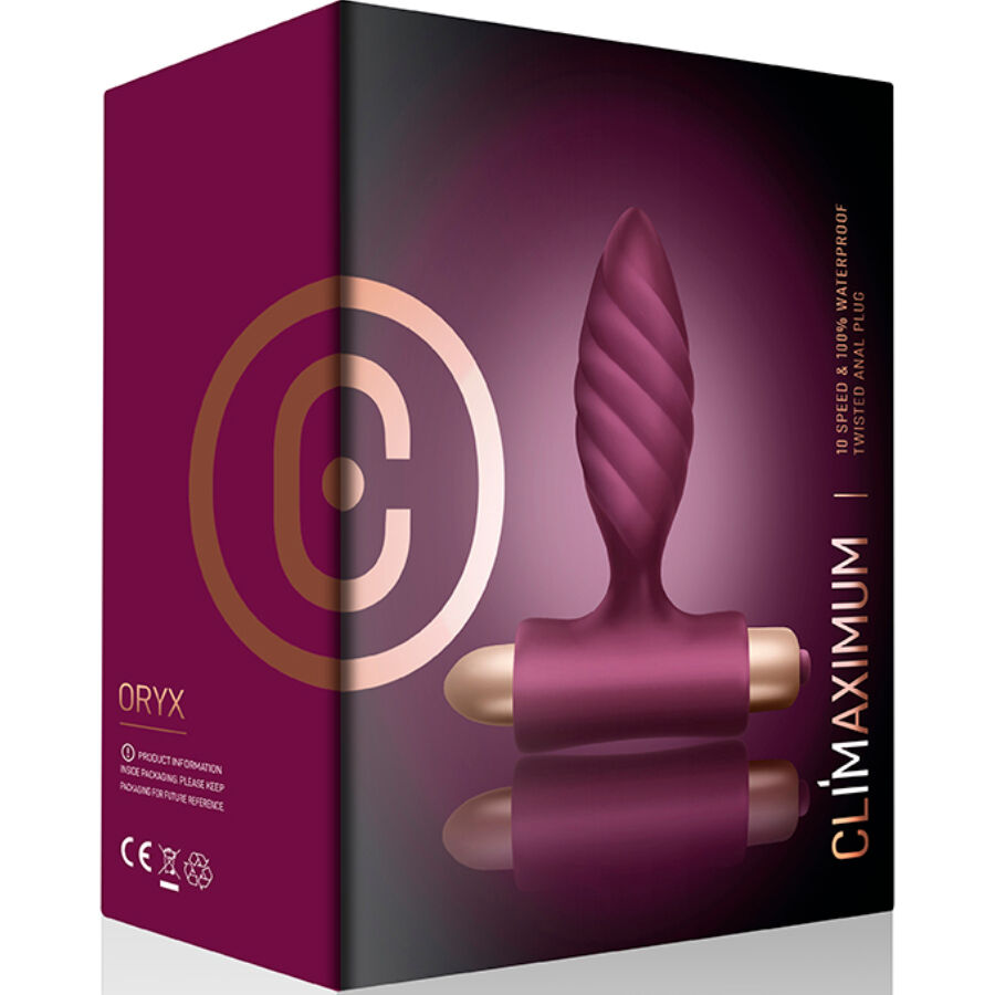 Oryx Twisted Anal Plug i medicinsk silikon