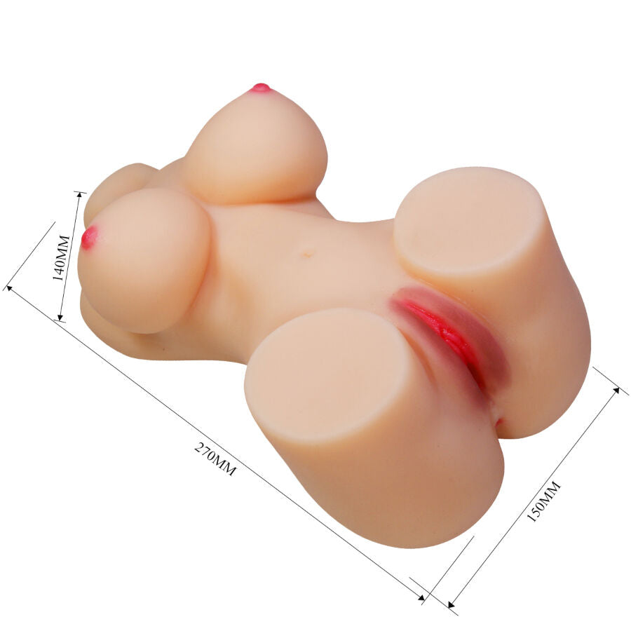 Hetty realistisk kvinnlig torso med vagina och analöppning