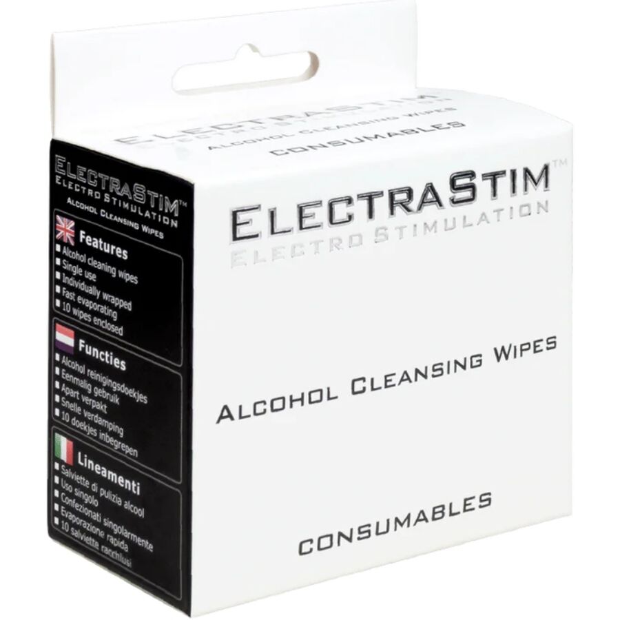 ELECTRASTIM - RENGÖRINGSDUKAR MED ALKOHOL 10 ENHETER