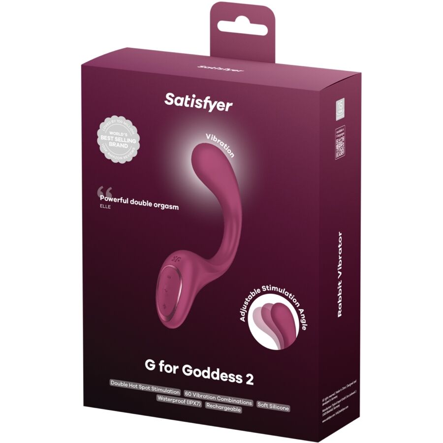 Satisfyer G for Goddess 2 Rabbit Vibrator i Bordeaux