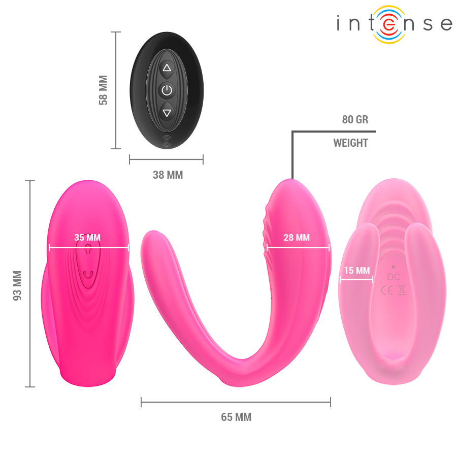 INTENSE Julia Double Vibrator med fjärrkontroll