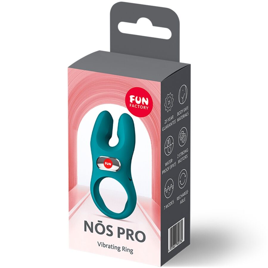 NŌS Pro vibrerande penisring i flaska grön