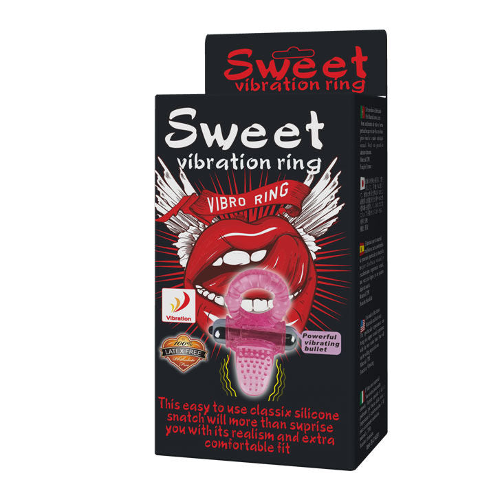 BAILE Sweet Abs 10 Rhythms Ring Pink Vibrator