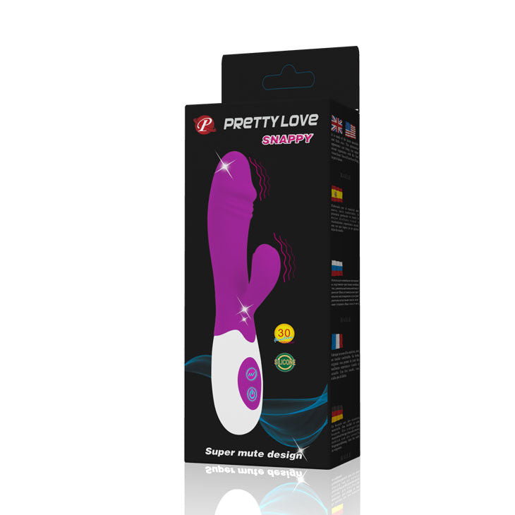 PRETTY LOVE Flirtation Snappy Vibrator i lila och vitt